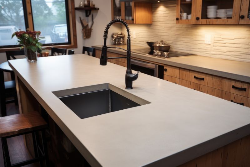 Cement Counter Installation in Santa Rosa, CA